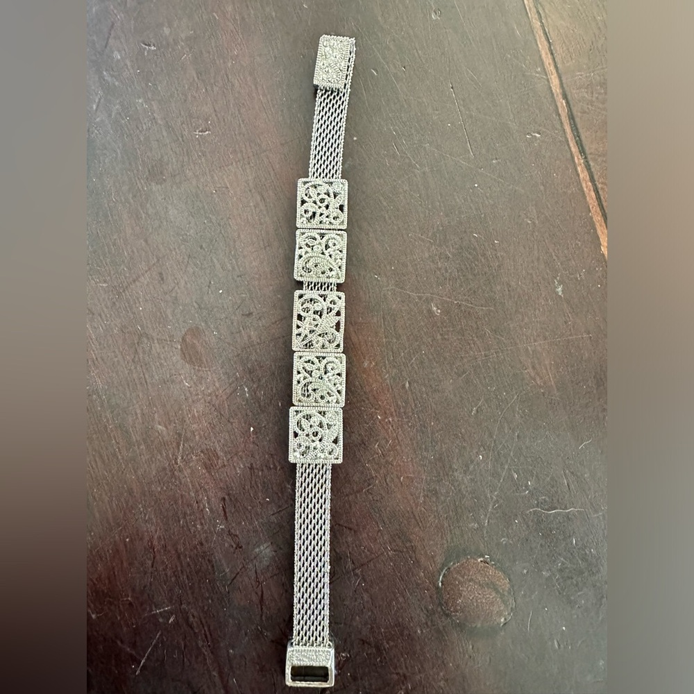 Modern Mesh Chain Panel Bracelet